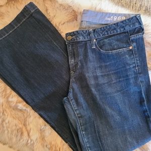 Gap 1969 Long & Lean wide leg jeans